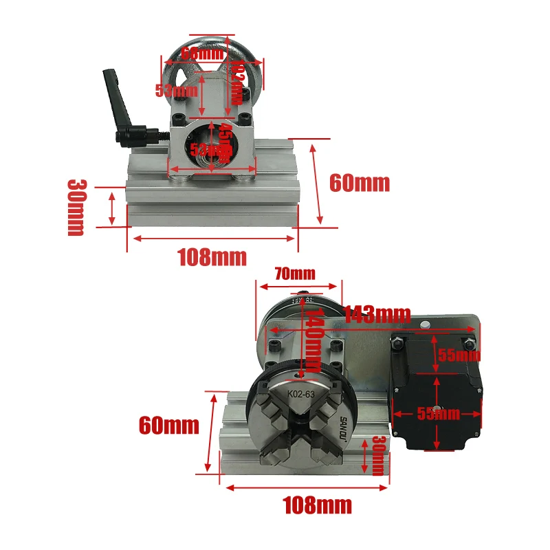 DIY 4th 5th Rotary Axis For Mi - Cnc Router Machine recension och pris