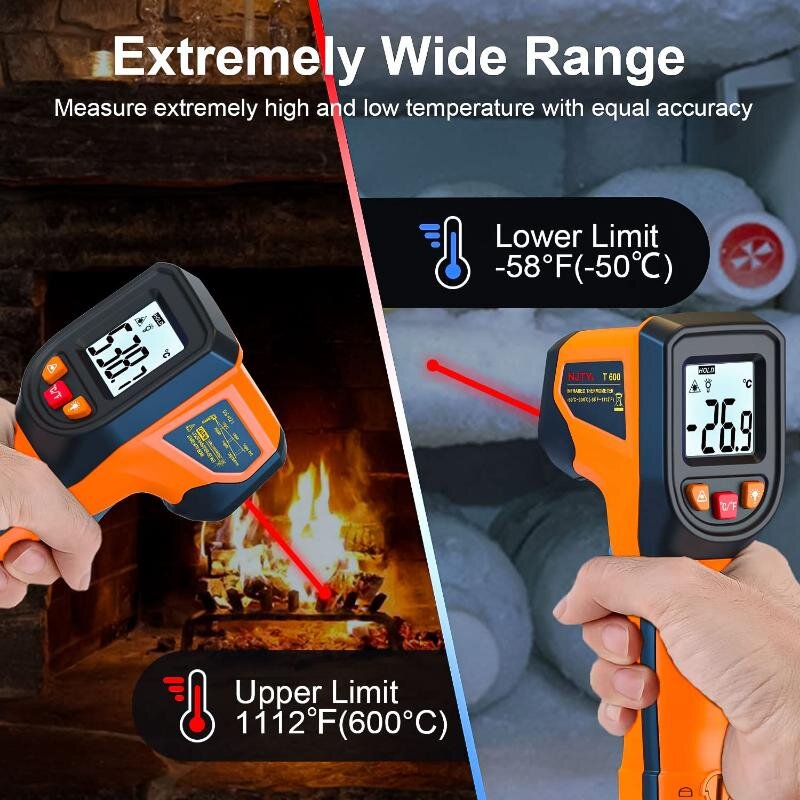 T400 T600 Digital Infrared The - Industrial Laser Thermometer recension och pris