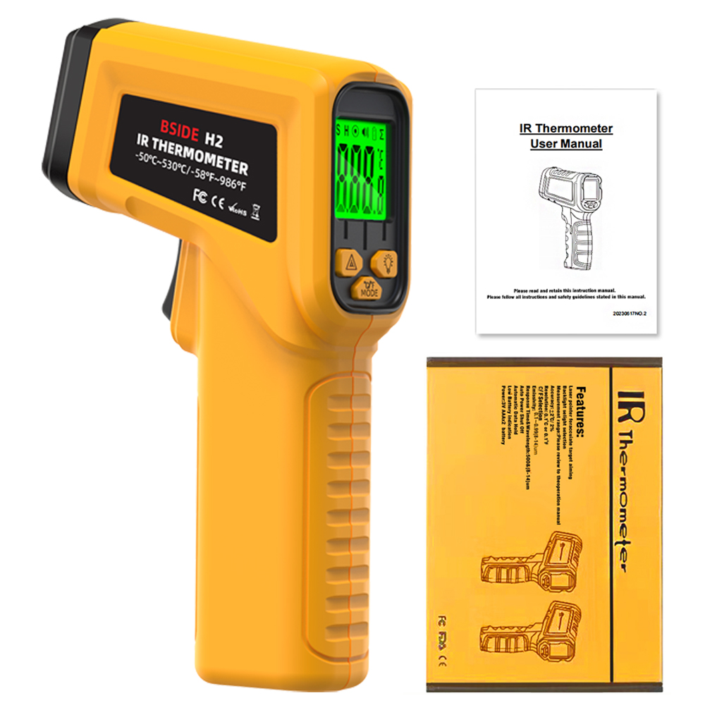 BSIDE Infrared Thermometer H2  - Industrial Laser Thermometer recension och pris