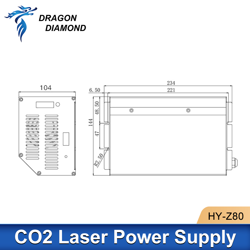 Dragon Diamond HY-Z80 Co2 Lase - Laser Power Supply 60W recension och pris