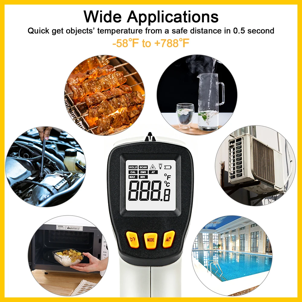 XRCLIF Infrared Thermometer No - Industrial Laser Thermometer recension och pris