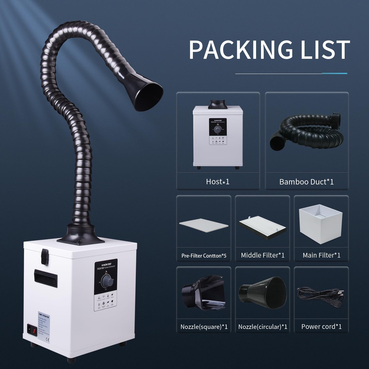 KNOKOO FES150 Industrial Laser - Industrial Laser Fume Extractor recension och pris