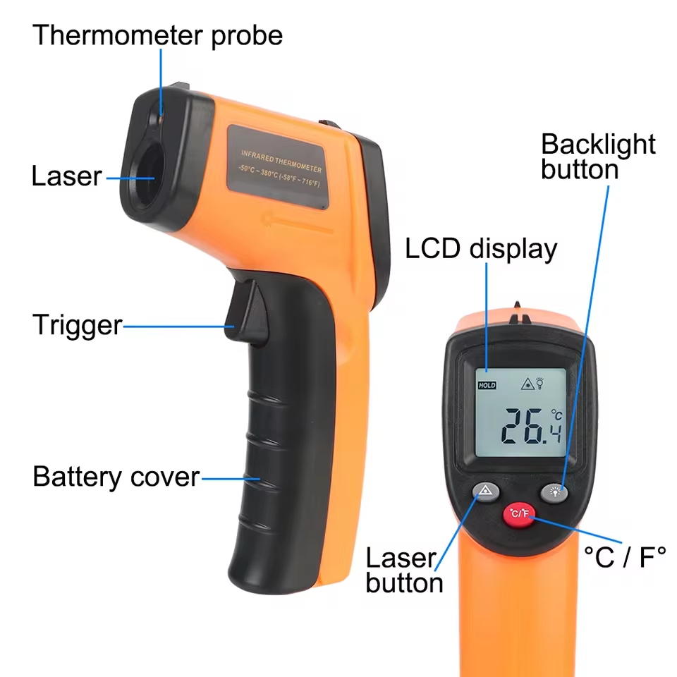 New T600 T600A Digital Infrare - Industrial Laser Thermometer recension och pris