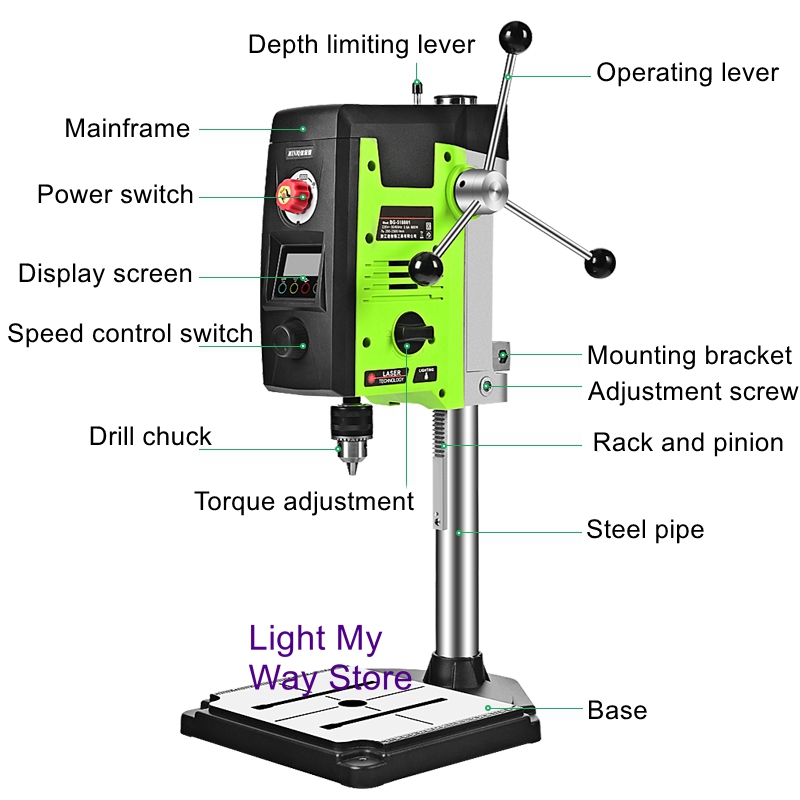 Mini strong table drill digita - Industrial Laser Drill recension och pris