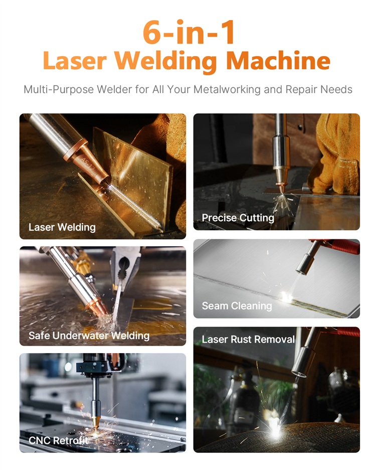 3 in 1 Weld Cut Clean 700W Ind - Industrial Handheld Laser Welder recension och pris