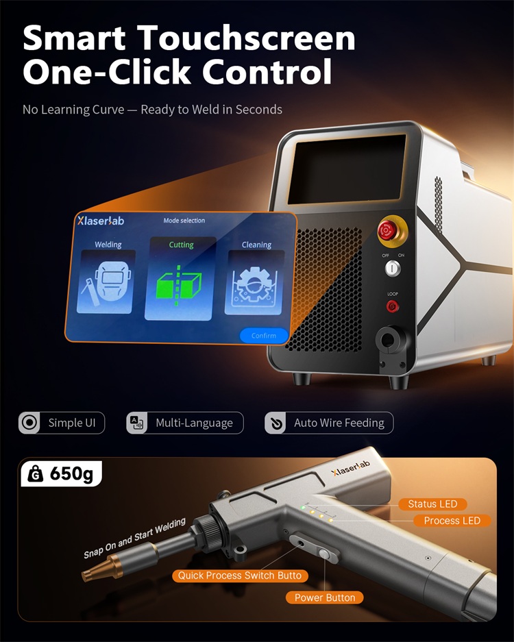 3 in 1 Weld Cut Clean 700W Ind - Industrial Handheld Laser Welder recension och pris