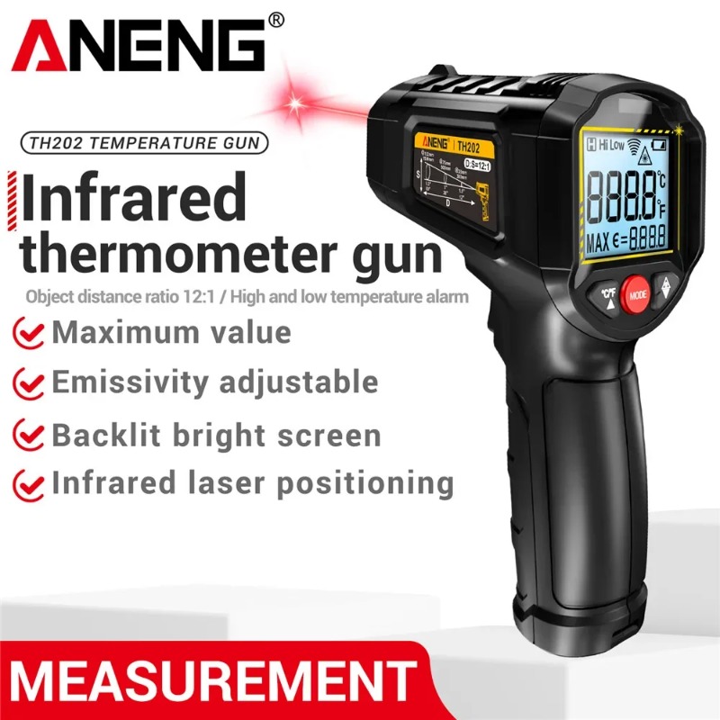 ANENG TH202 Industrial Handhel - Industrial Laser Thermometer recension och pris