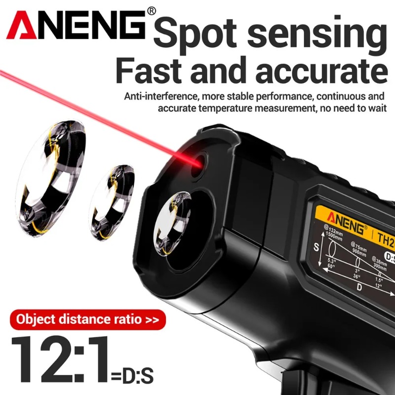 ANENG TH202 Industrial Handhel - Industrial Laser Thermometer recension och pris