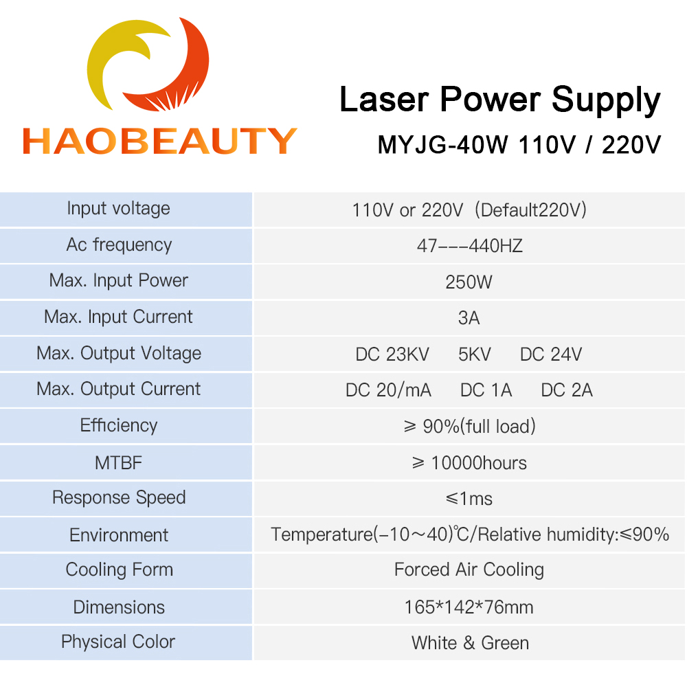 HAOBEAUTY MYJG-40 CO2 Laser Po - Laser Engraving Software recension och pris