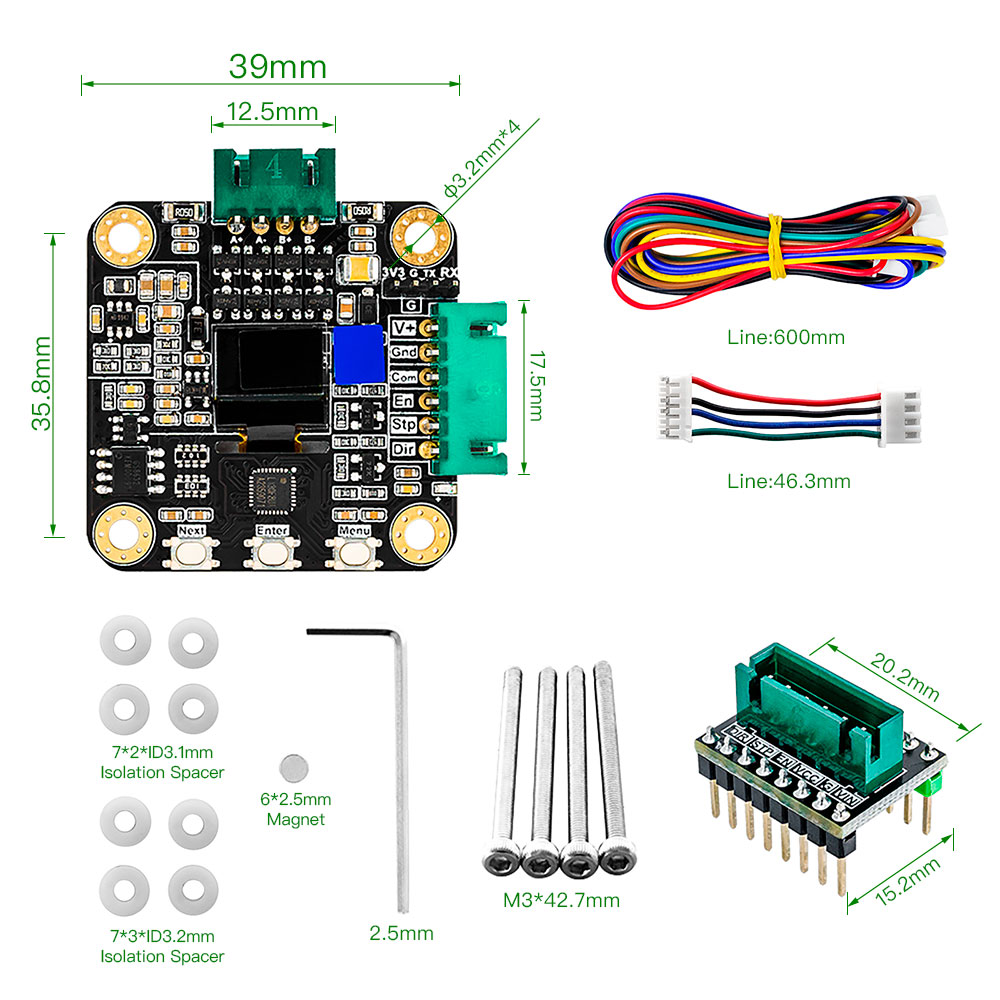 Makerbase MKS SERVO42C PCBA NE - Stepper Driver Cnc recension och pris