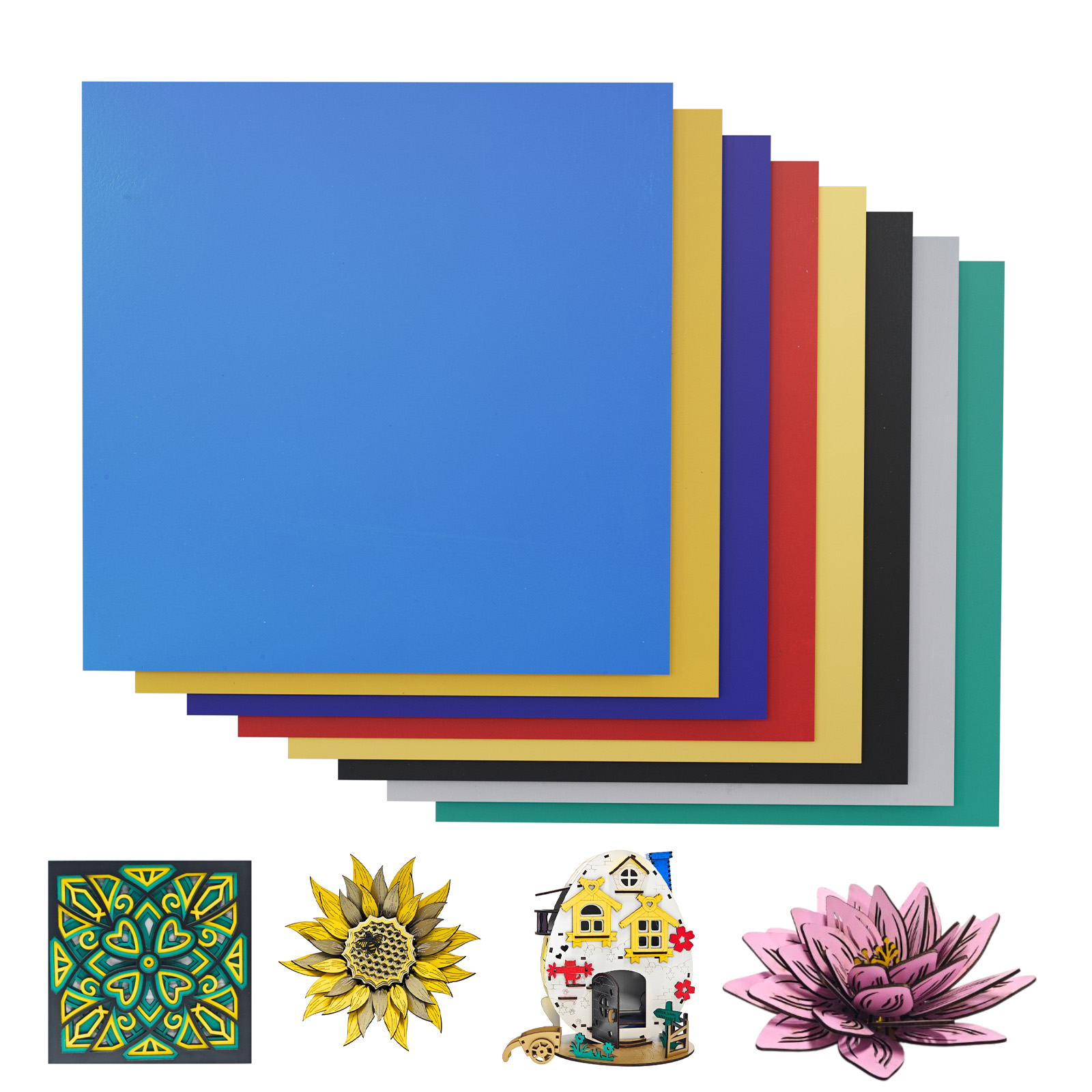 8pcs 3mm 30x30cm Paint-free Co - Laser Engraving Software recension och pris