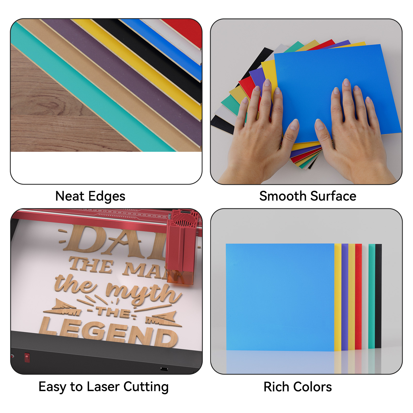 8pcs 3mm 30x30cm Paint-free Co - Laser Engraving Software recension och pris