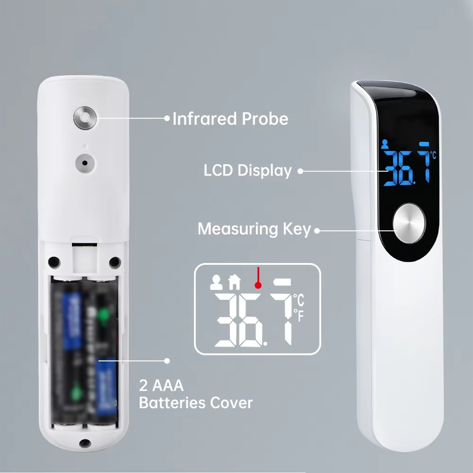Infrared Fever Thermometer Med - Industrial Laser Thermometer recension och pris