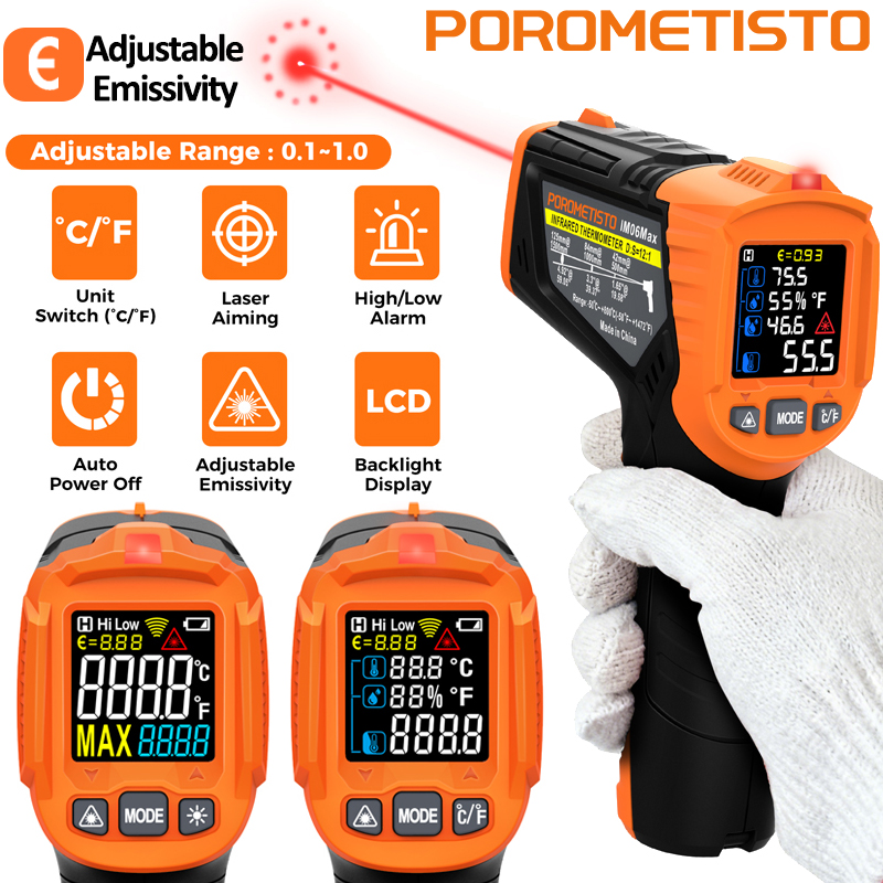 -50~380C Infrared Thermometer  - Industrial Laser Thermometer recension och pris