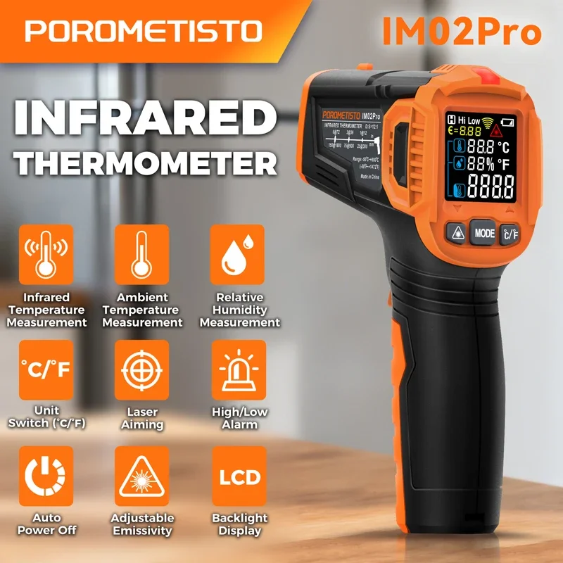 -50~380C Infrared Thermometer  - Industrial Laser Thermometer recension och pris